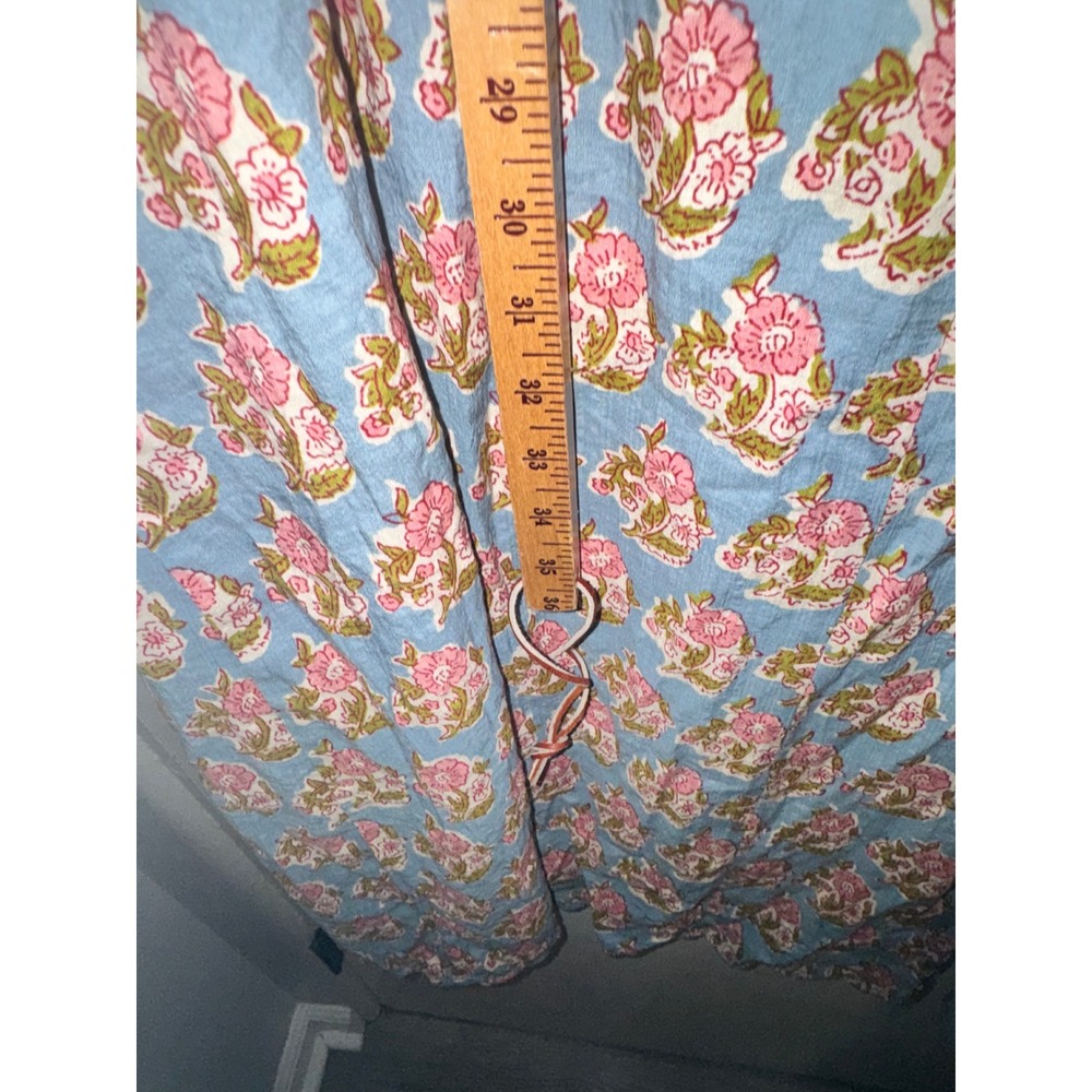 Natural Life Avery Midi Dress Wildflowers Tiles Rust Cotton Pockets XL Boho - Picture 9 of 11